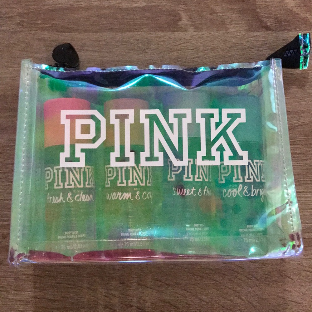 Pink body mists
